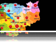 Map of reported Land conflict cases 2007 to 2011 in Cambodia featured on Sithi.org