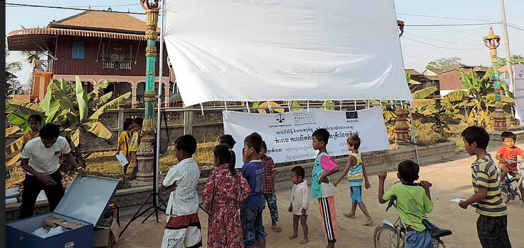 Over 6,000 rural Cambodians attended the 12 roadshows organized by EWMI.