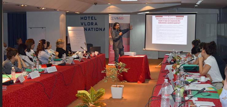 CSO Coalition "Drejtesi per te githe" retreat in Vlore