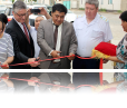 Ribbon cutting ceremony in Balykchi