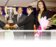 Winners of the Winners of the 2010 competition at a ceremony with the US Ambassador & President of Cambodia’s Bar Association.