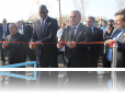 Dereck Hogan, Chargé d’Affaires of the U.S. Embassy in Baku during the ribboncutting ceremony in Garalar village, Sabirabad